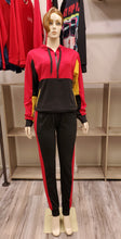 Load image into Gallery viewer, RedFox Women colorblock jogging set (red)