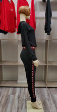 Load image into Gallery viewer, RedFox Women BLESSED 2pc Jogging Set (Black)