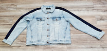 Load image into Gallery viewer, ETERNITY BC/AD Blue Stone Taped Denim Light Wash Jacket
