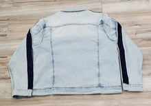 Load image into Gallery viewer, ETERNITY BC/AD Blue Stone Taped Denim Light Wash Jacket