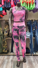 Load image into Gallery viewer, WOMEN'S TikTok Scrunch Butt High Waist Legging/ Tank Top 2pc. Set (Multi-Color)
