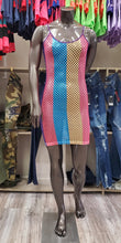 Load image into Gallery viewer, REDFOX MESH COLOR BLOCK DRESS (MULTI)