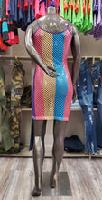 Load image into Gallery viewer, REDFOX MESH COLOR BLOCK DRESS (MULTI)