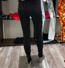 Load image into Gallery viewer, REDFOX HIGHWAIST ALL OVER RIP JEAN BLACK (PA0476)