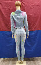 Load image into Gallery viewer, REDFOX NEON SPLATTER 2pc. DENIM SET