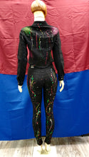 Load image into Gallery viewer, REDFOX NEON SPLATTER 2pc. DENIM SET (Black)