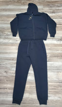 Load image into Gallery viewer, ACCESS MEN'S ZIPDOWN HOODIE SWEATSUITS ACTIVEWEAR OUTFIT (NAVY)