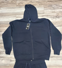 Load image into Gallery viewer, ACCESS MEN'S ZIPDOWN HOODIE SWEATSUITS ACTIVEWEAR OUTFIT (NAVY)