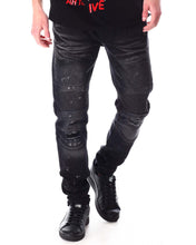 Load image into Gallery viewer, MEN CREATE 2MRW MOTO JEAN W/BLACK STONES
