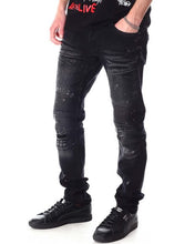 Load image into Gallery viewer, MEN CREATE 2MRW MOTO JEAN W/BLACK STONES