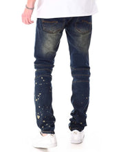 Load image into Gallery viewer, MEN CREATE 2MRW MOTO JEAN W/CLEAR STONES
