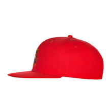 Load image into Gallery viewer, HUSTLE GANG WORKER BEAR SNAPBACK HAT (GOJI BERRY)