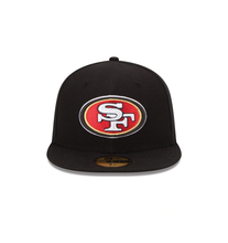 Load image into Gallery viewer, San Francisco 49ers New Era Team 59FIFTY Fitted Hat - Black