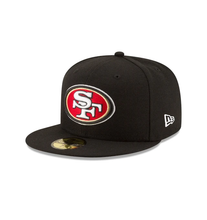 Load image into Gallery viewer, San Francisco 49ers New Era Team 59FIFTY Fitted Hat - Black