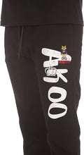 Load image into Gallery viewer, AKOO DECORATED ORNATE SLICK JOGGER SET (BLACK)