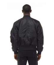 Load image into Gallery viewer, SMOKE RISE UTILITY MA1 NYLON JACKET (BLACK)
