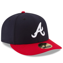 Load image into Gallery viewer, Atlanta Braves New Era Home Authentic Collection 59FIFTY Fitted Hat - Navy/Red