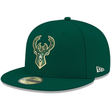 Load image into Gallery viewer, Milwaukee Bucks New Era Official Team Color 59FIFTY Fitted Hat - Green