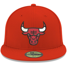 Load image into Gallery viewer, Chicago Bulls New Era Official Team Color 59FIFTY Fitted Hat - Red