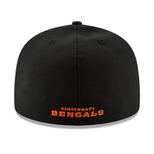 Load image into Gallery viewer, Cincinnati Bengals New Era Omaha 59FIFTY Fitted Hat - Black