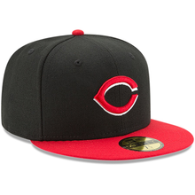 Load image into Gallery viewer, Cincinnati Reds New Era Alternate Authentic Collection 59FIFTY Fitted Hat-Black/Red
