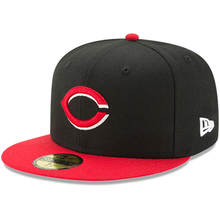 Load image into Gallery viewer, Cincinnati Reds New Era Alternate Authentic Collection 59FIFTY Fitted Hat-Black/Red