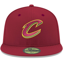 Load image into Gallery viewer, Cleveland Cavaliers New Era Logo Official Team Color 59FIFTY Fitted Hat - Wine
