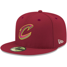 Load image into Gallery viewer, Cleveland Cavaliers New Era Logo Official Team Color 59FIFTY Fitted Hat - Wine