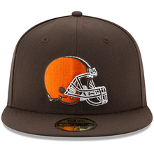 Load image into Gallery viewer, New Era Cleveland Browns Omaha 59FIFTY Fitted Hat - Brown