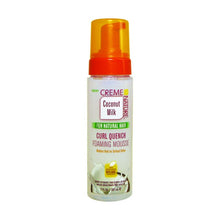 Load image into Gallery viewer, CREME OF NATURE COCONUT MILK CURL QUENCHING FOAMING MOUSSE