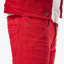 Load image into Gallery viewer, COPPER RIVET RED DENIM JEANS
