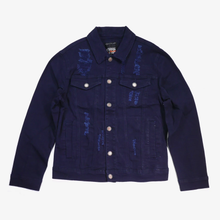 Load image into Gallery viewer, COPPER RIVET NAVY DENIM JACKET