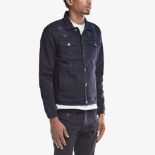 Load image into Gallery viewer, COPPER RIVET NAVY DENIM JACKET