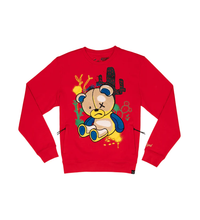 Load image into Gallery viewer, CIVILIZED BEAR CREWNECK (RED)