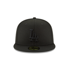 Load image into Gallery viewer, Los Angeles Dodgers New Era Fashion 59FIFTY Fitted Hat - Black