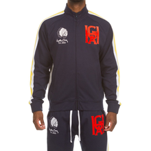 Load image into Gallery viewer, HUSTLE GANG DONT PLAY JOGGER SET (NAVY BLAZER)