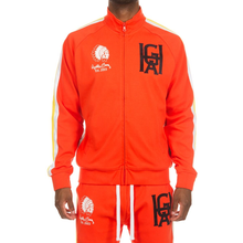 Load image into Gallery viewer, HUSTLE GANG DONT PLAY JOGGER SET (CHERRY TOMATO)