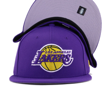 Load image into Gallery viewer, Los Angeles Lakers New Era Team 59FIFTY Fitted Hat - Purple