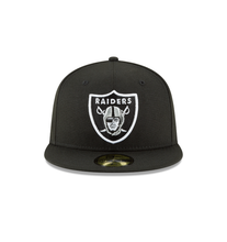 Load image into Gallery viewer, Las Vegas Raiders New Era Omaha 59FIFTY Fitted Hat - Black