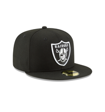 Load image into Gallery viewer, Las Vegas Raiders New Era Omaha 59FIFTY Fitted Hat - Black