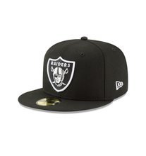 Load image into Gallery viewer, Las Vegas Raiders New Era Omaha 59FIFTY Fitted Hat - Black