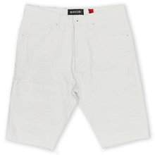 Load image into Gallery viewer, M762 MAKOBI MOTO BIKER SHORTS - White