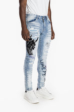 Load image into Gallery viewer, SMOKE RISE DOKKAEBI FASHION JEANS (MALIBU BLUE)