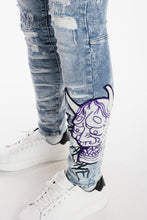 Load image into Gallery viewer, SMOKE RISE DOKKAEBI FASHION JEANS (MALIBU BLUE)