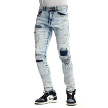 Load image into Gallery viewer, SMOKE RISE THICK THREAD STITCH DENIM PANTS