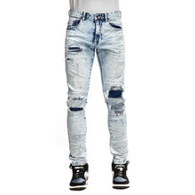 Load image into Gallery viewer, SMOKE RISE THICK THREAD STITCH DENIM PANTS
