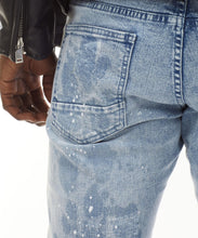 Load image into Gallery viewer, SMOKE RISE HEAVY RIP &amp; REPAIR FASHION JEANS MIZU BLUE