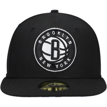 Load image into Gallery viewer, Brooklyn Nets New Era Team 59FIFTY Fitted Hat - Black