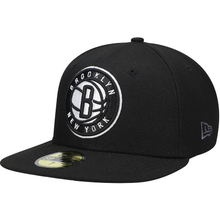 Load image into Gallery viewer, Brooklyn Nets New Era Team 59FIFTY Fitted Hat - Black