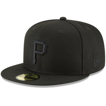 Load image into Gallery viewer, Pittsburgh Pirates New Era Primary Logo Basic 59FIFTY Fitted Hat - Black